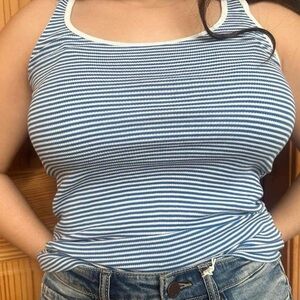 Jcrew Striped Cotton Tank